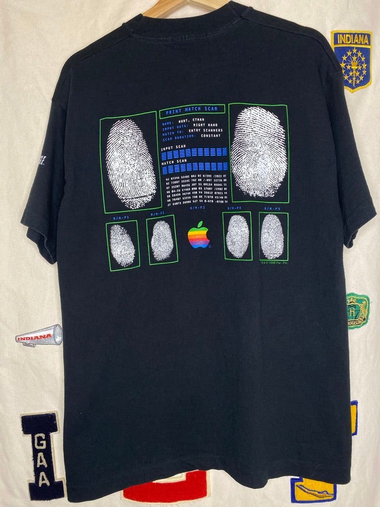 Vintage Apple Computers Mission Impossible Movie Promo T-Shirt: L