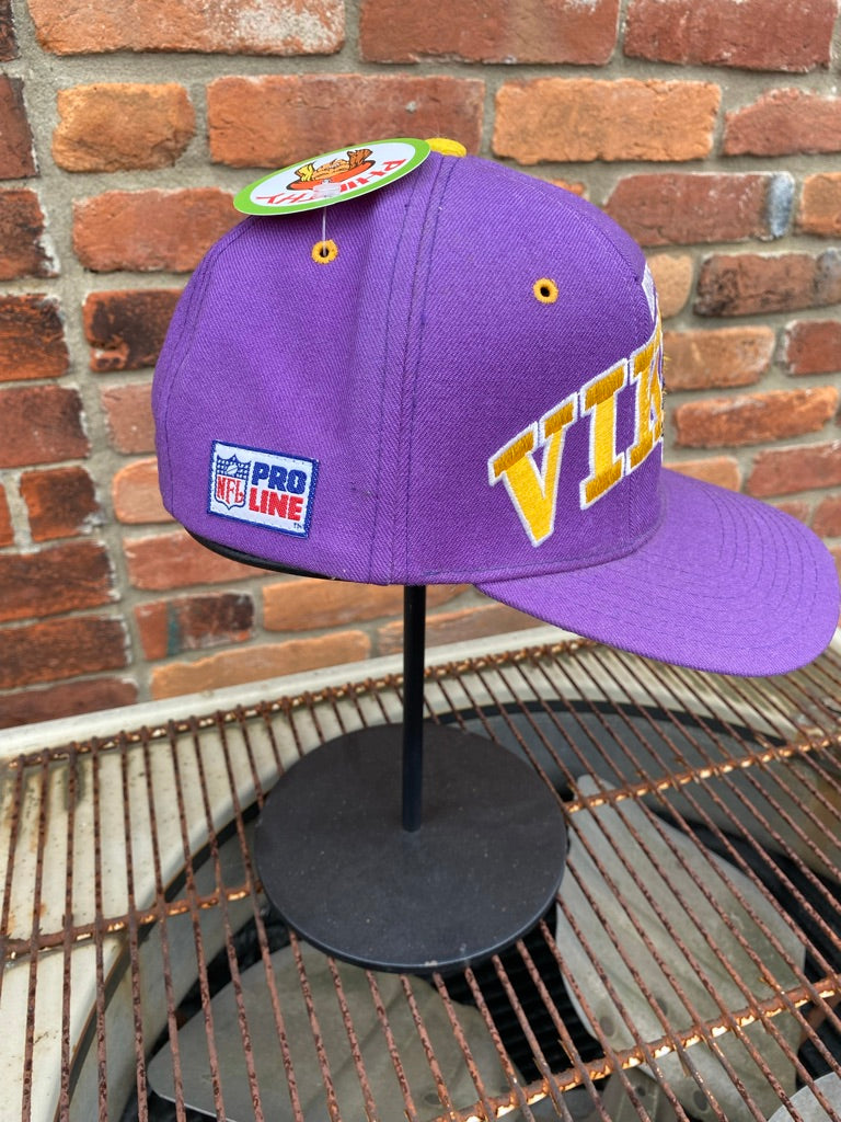 NFL Minnesota Vikings Throwback Snapback Hat - Mitchell and Ness