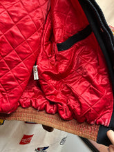 Load image into Gallery viewer, Vintage Detroit Red Wings NHL Jeff Hamilton Leather Wool Bomber Jacket: XL
