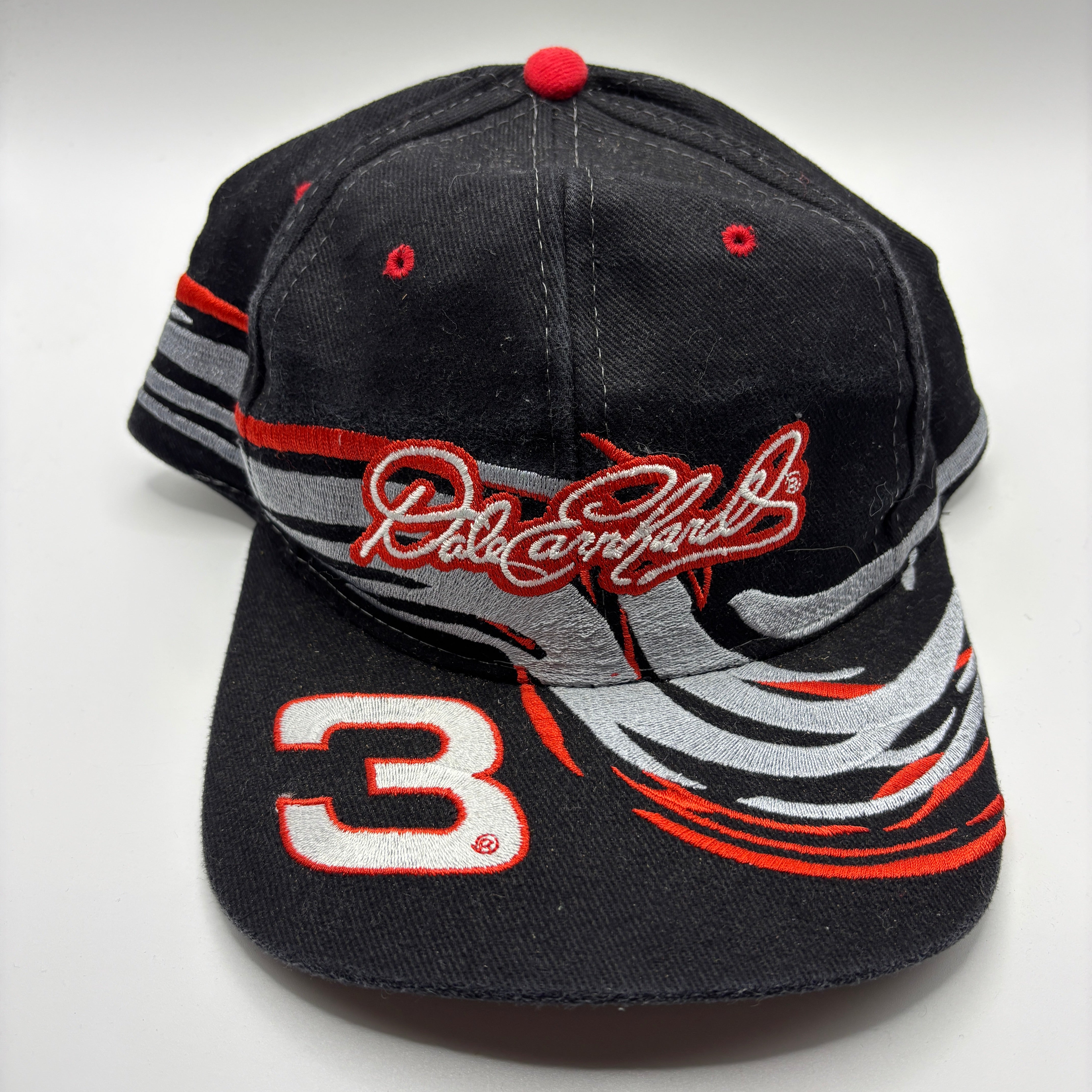 Vintage 90s Sports Image Dale Earnhardt Floral Bow Back Hat Youth Girls Autograp Dale Earnhardt Jr. NASCAR Original Autographed Hats for sale  main image 4
