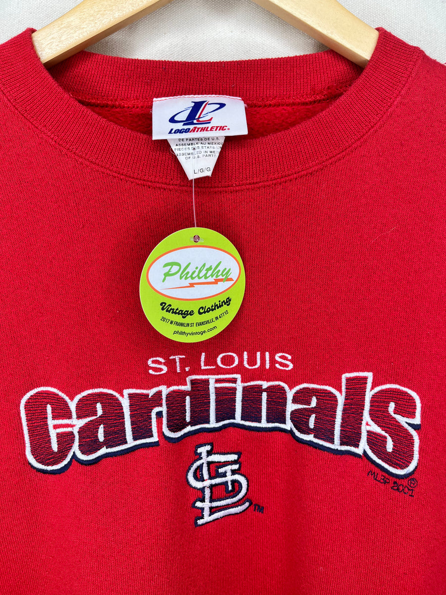 Vintage St.Louis Cardinals Embroidered Crewneck Sweatshirt 2001: Large –  Philthy Vintage Clothing