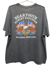 Load image into Gallery viewer, Vtg 1986 Harley Davidson Good Guys Wear Black 3D Emblem Montana Black 3D Emblem