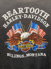 Load image into Gallery viewer, Vtg 1986 Harley Davidson Good Guys Wear Black 3D Emblem Montana Black 3D Emblem