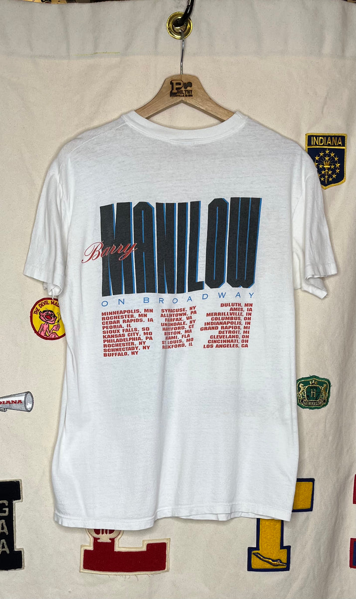 Barry Manilow Live On Broadway Tour T-Shirt: L – Philthy Vintage Clothing