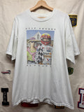 Vintage American Gothic Gulf Shores Alabama F1 Racing Parody Art T-Shirt: XL