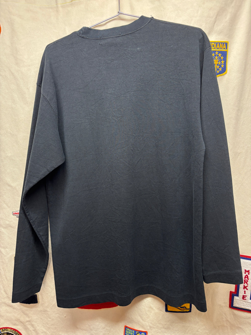 Vtg Harley Davidson 3D Emblem Long Sleeve T-Shirt: XL