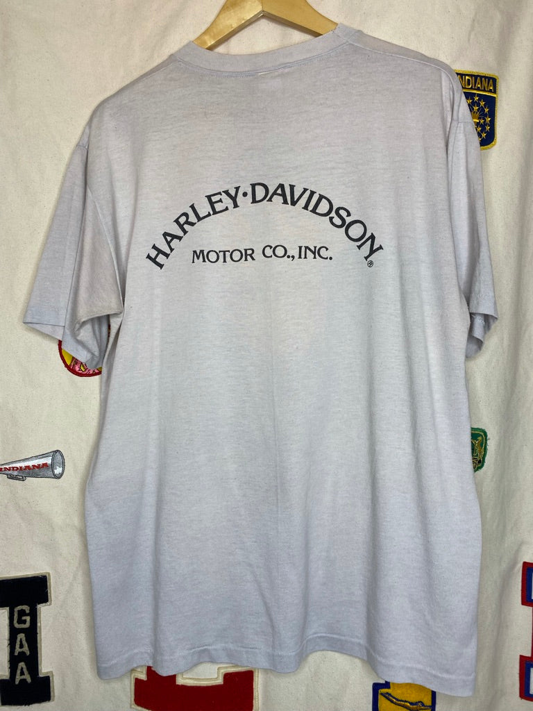 Vintage Harley Davidson V2 Engine T-Shirt: XL