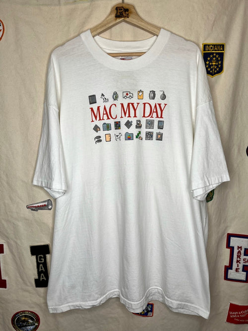 Vintage Apple Mac My Day Shirt: XXL
