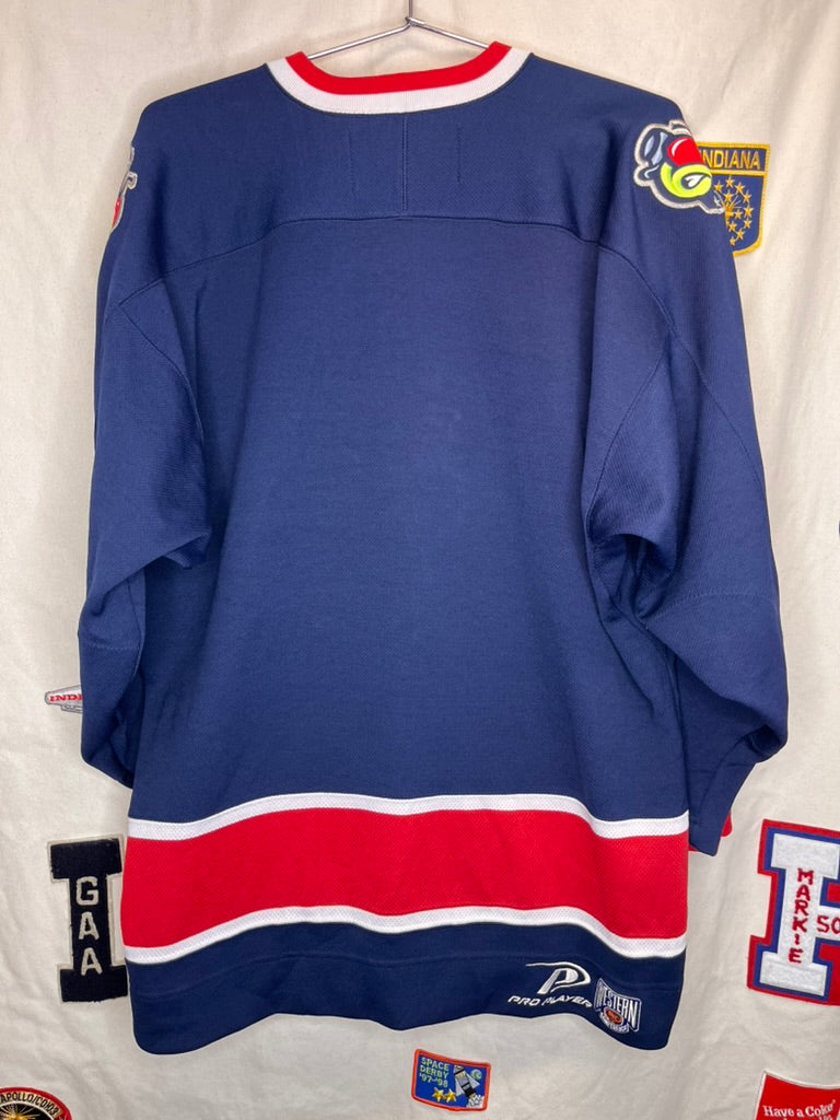 Vintage Columbus Blue Jackets NHL Pro Player Hockey Jersey: Medium