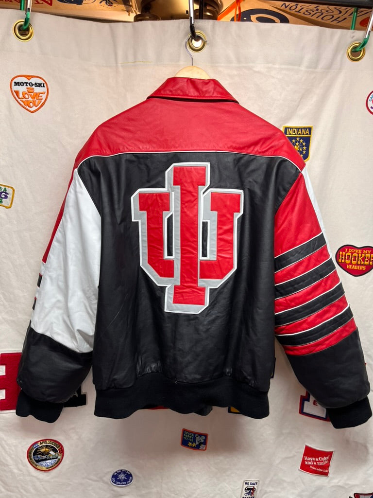 Vintage Indiana University Hoosiers IU Jeff Hamilton Leather Jacket: XL