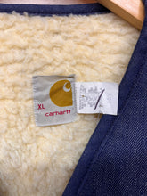 Load image into Gallery viewer, Vintage Carhartt 70's Sherpa Lined Denim Vest: XL
