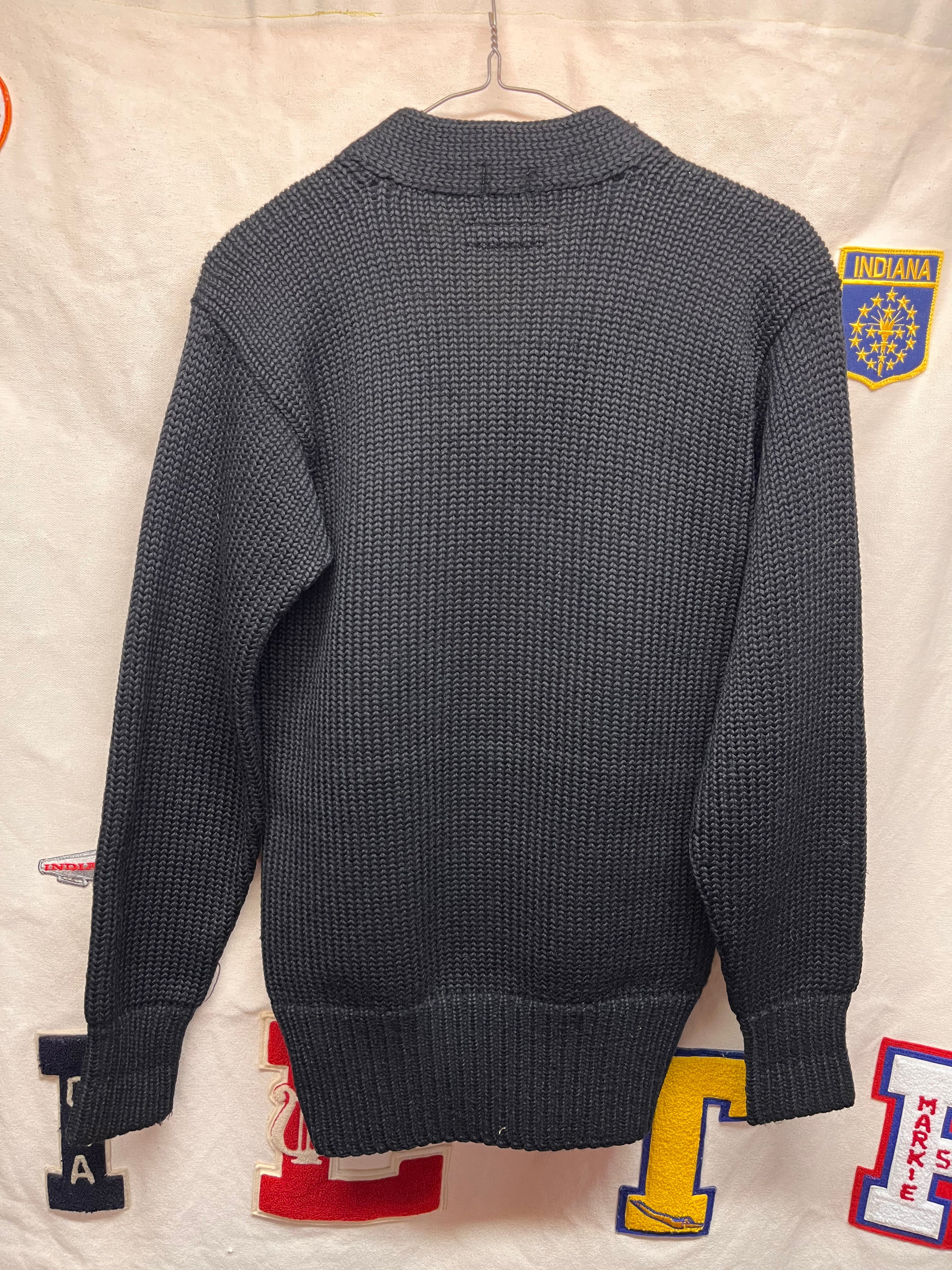 Vintage Little Rock Central Arkansas High School Letter Lowe & Campbell 1930's Wool Knit Sweater: 36