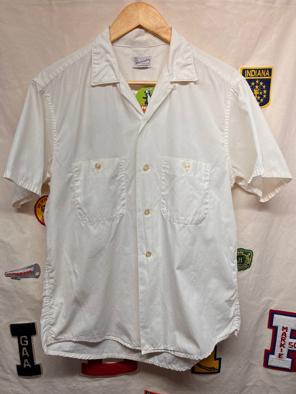 Vtg Loop Collar Daviess County Shrine Club Loop Collar Washington Dee Cee Shirt: Medium