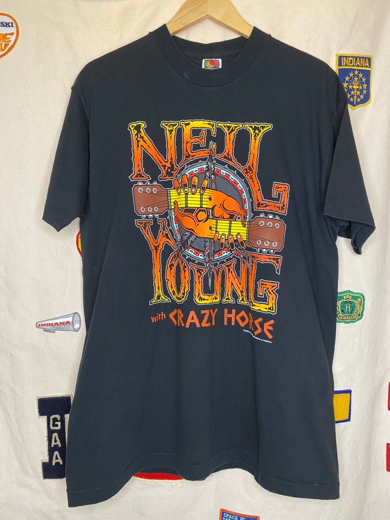 Vintage Neil Young Rock Band Shirt: XL