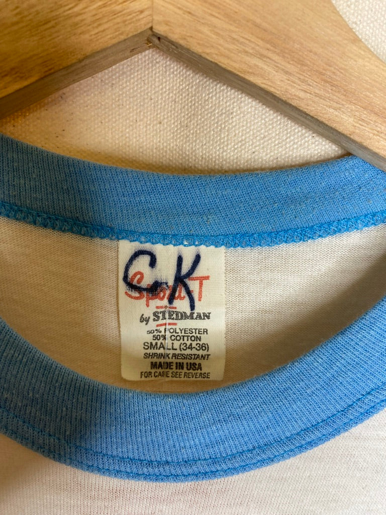 Vintage Camp Roy C. Manchester BSA Boy Scouts Stedman Ringer T-Shirt: Small