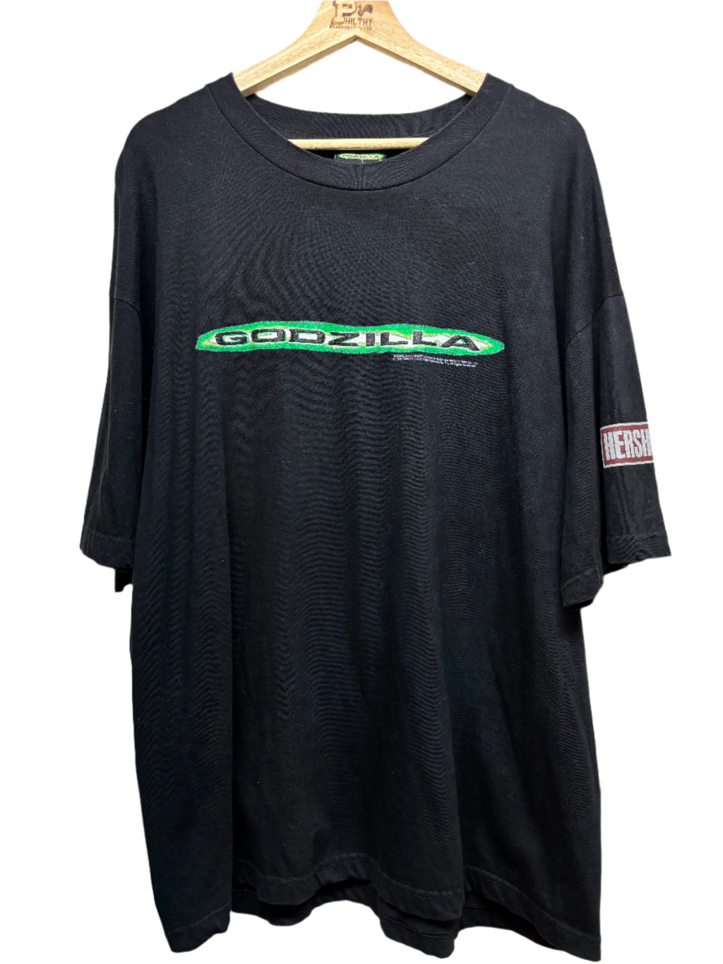 Vintage Godzilla 1998 Hersheys Movie Promo T-Shirt: XL