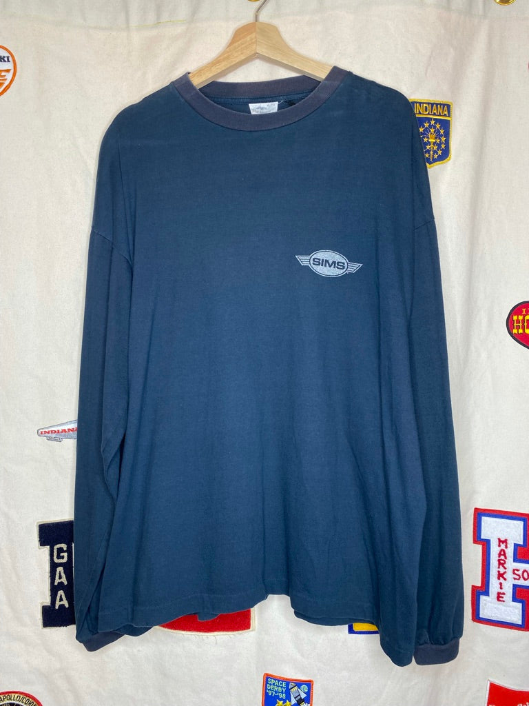 Vintage SIMS Snowboards Long Sleeve T-Shirt: XL