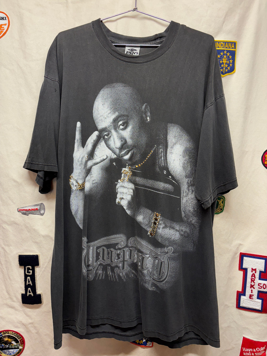 Vtg Tupac Pro Club Rap Tee: 2XLT
