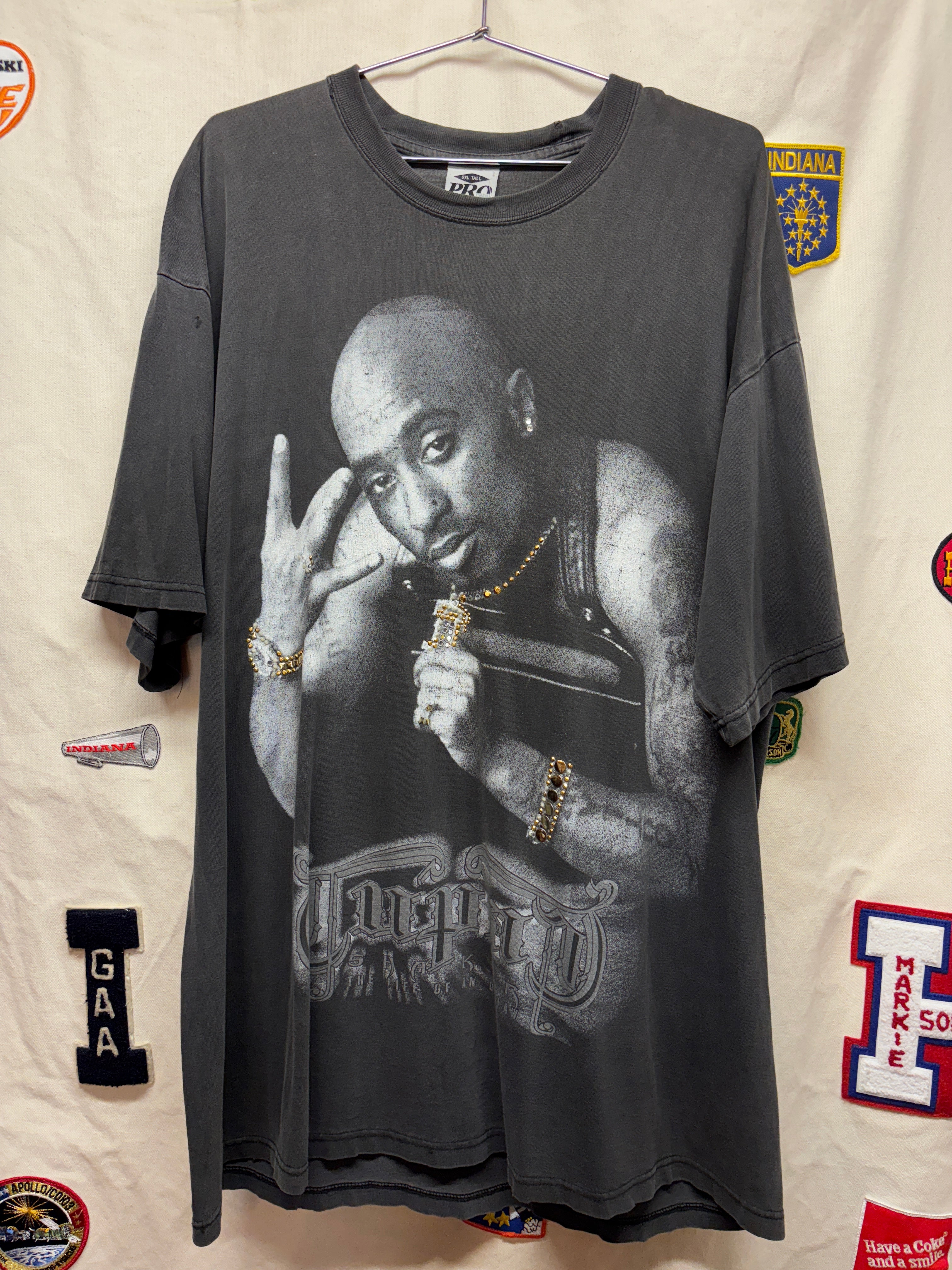Vtg Tupac Pro Club Rap Tee: 2XLT