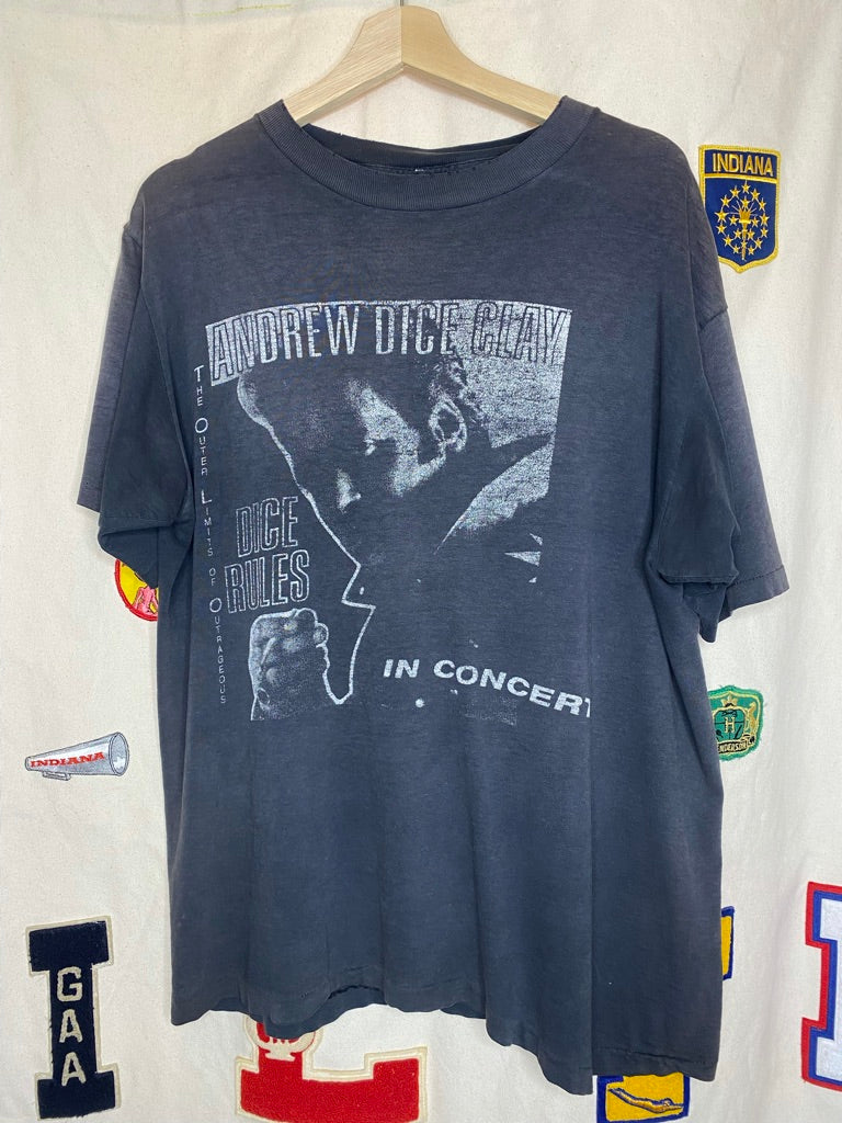 Vintage Andrew Dice Clay 80's Comedy Tour T-Shirt: XL