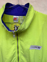 Load image into Gallery viewer, Vintage Nike Neon Yellow/Purple 3M Reflective 90's Windbreaker Half-Zip Pullover Jacket: XL
