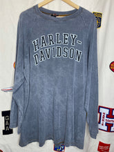 Load image into Gallery viewer, Vintage Harley Davidson Grey Faded Raglan Bud&#39;s Evansville Longsleeve Shirt: XL
