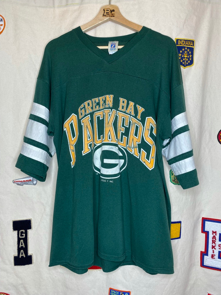Vintage Green Bay Packers Logo 7 T-Shirt: XL