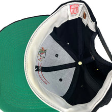 Load image into Gallery viewer, Vtg Chicago Blackhawks NHL American Needle Black Script Wool Snapback Hat
