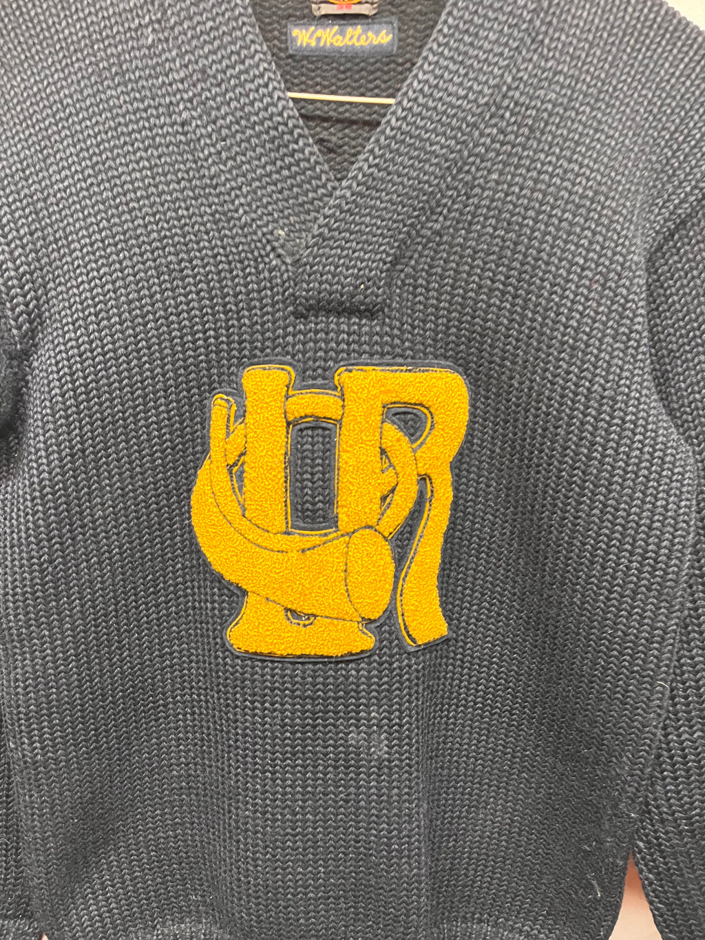 Vintage Little Rock Central Arkansas High School Letter Lowe & Campbell 1930's Wool Knit Sweater: 36