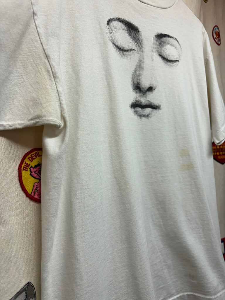 Vintage Fornasetti Art Face Designer Plate T-Shirt: L