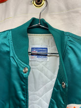 Load image into Gallery viewer, Vintage Starter Miami Dolphins 80&#39;s NFL Teal Satin Jacket: Large
