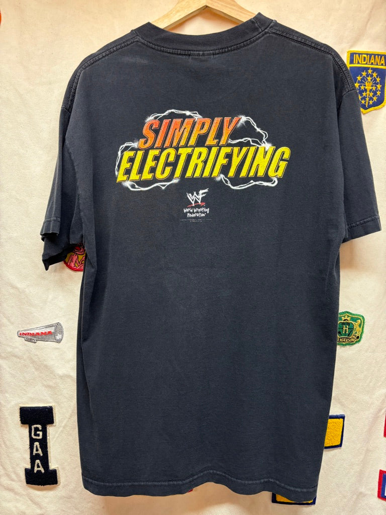 Vintage The Rock Simply Electrifying 2000 WWF Wrestling T-Shirt: Large