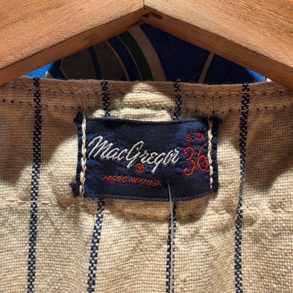 VTG Gales True Vintage Baseball Jersey Pinstripes Flannel Vest: Small