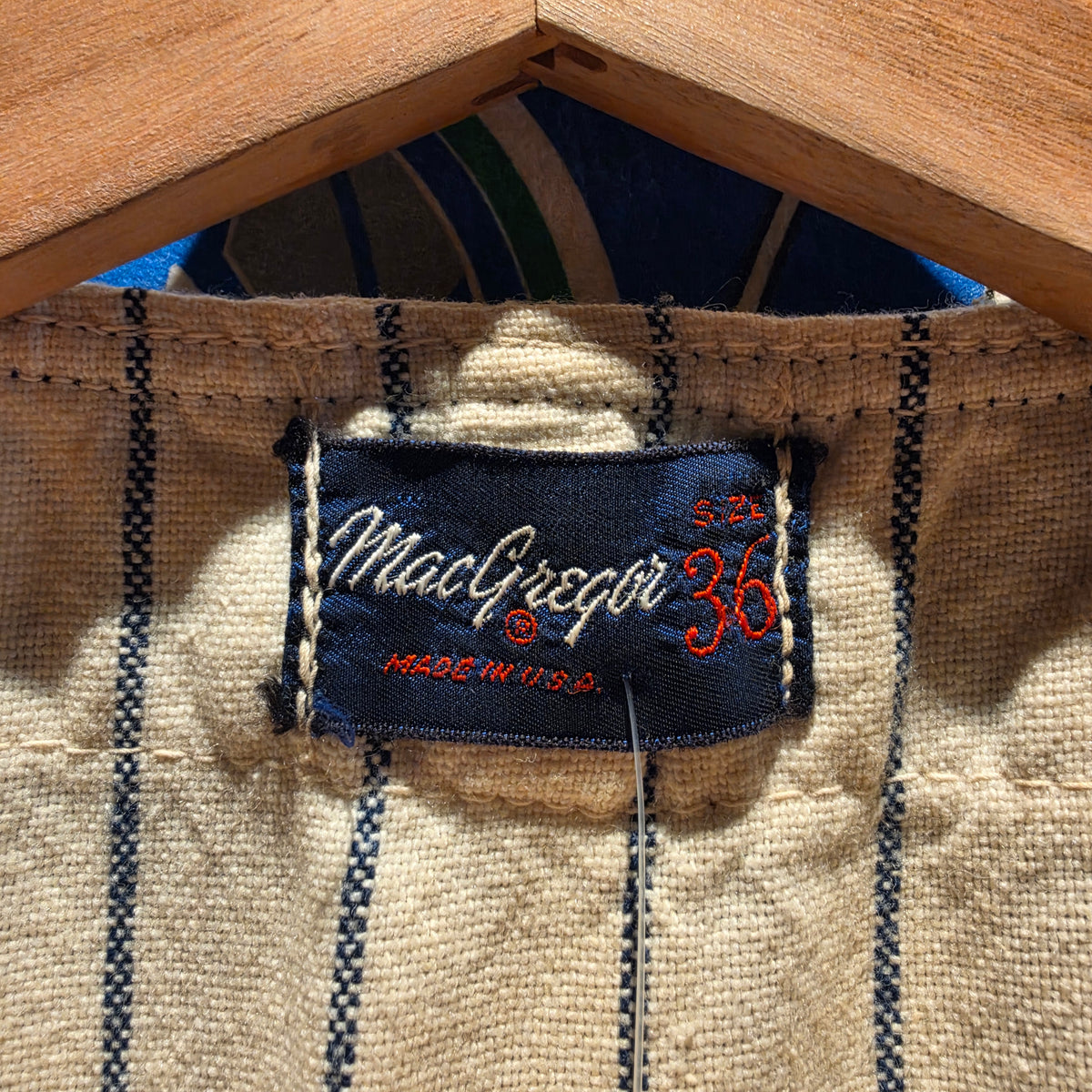 VTG Gales True Vintage Baseball Jersey Pinstripes Flannel Vest: Small