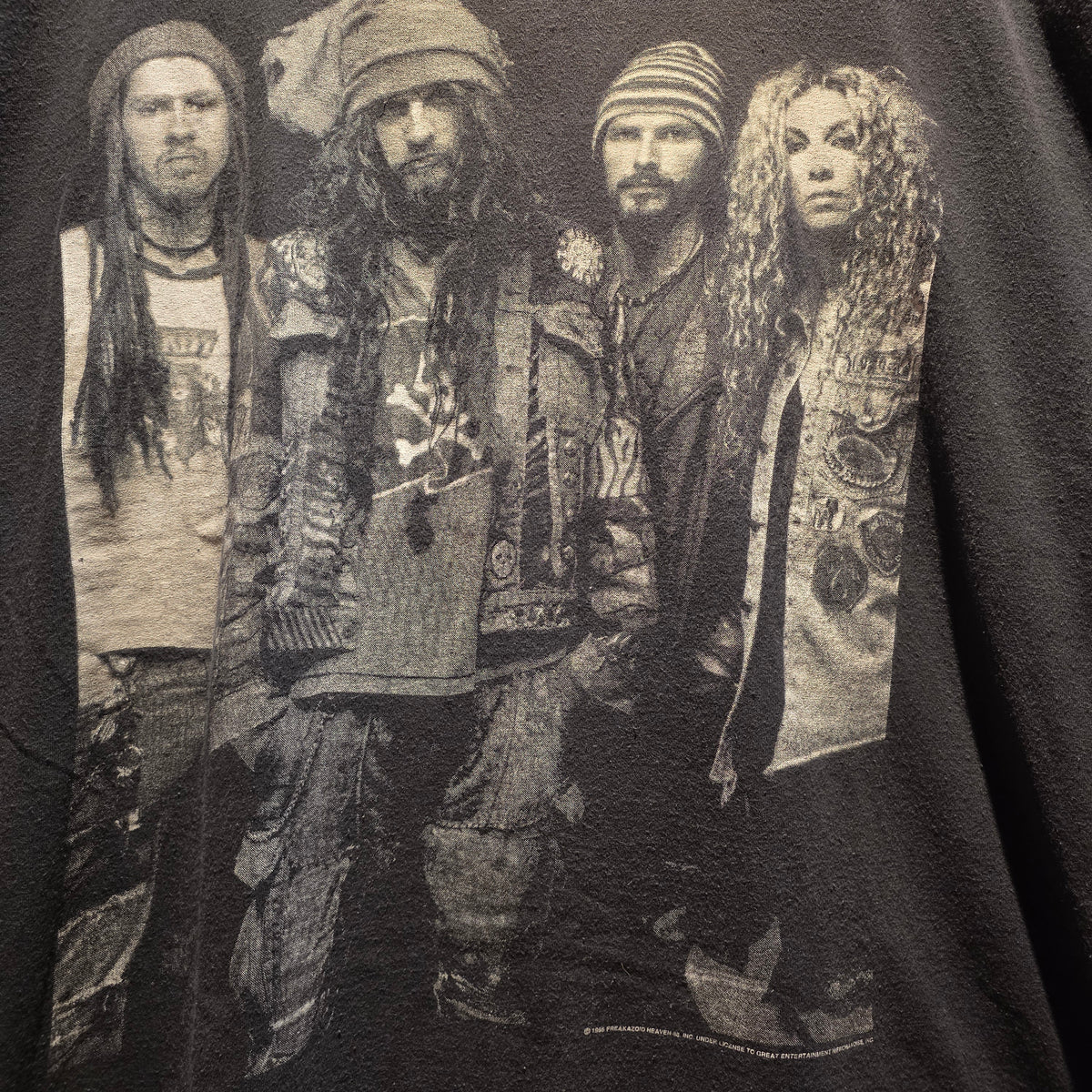 VTG 1995 White Zombie Cut-Off Black T-Shirt: XXL