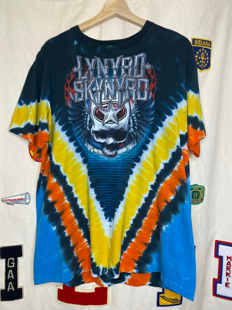 Vintage Lynyrd Skynyrd Liquid Blue Tie Dye T-Shirt: L