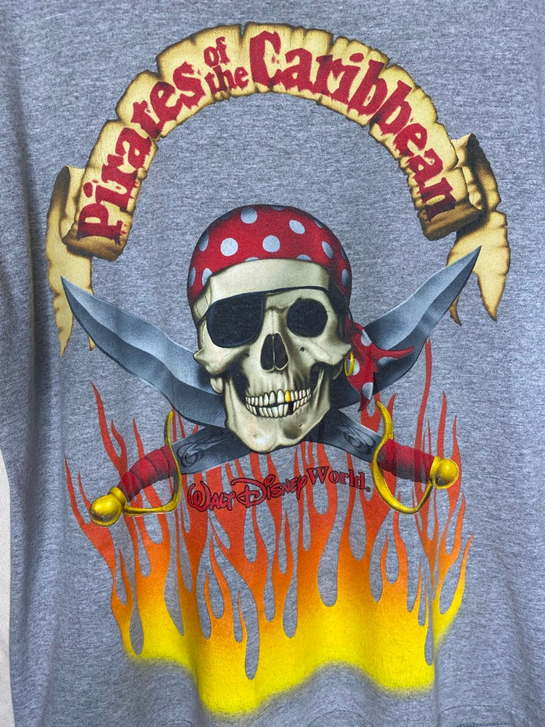 Vintage Disney Pirates of the Caribbean Ride T-Shirt: L