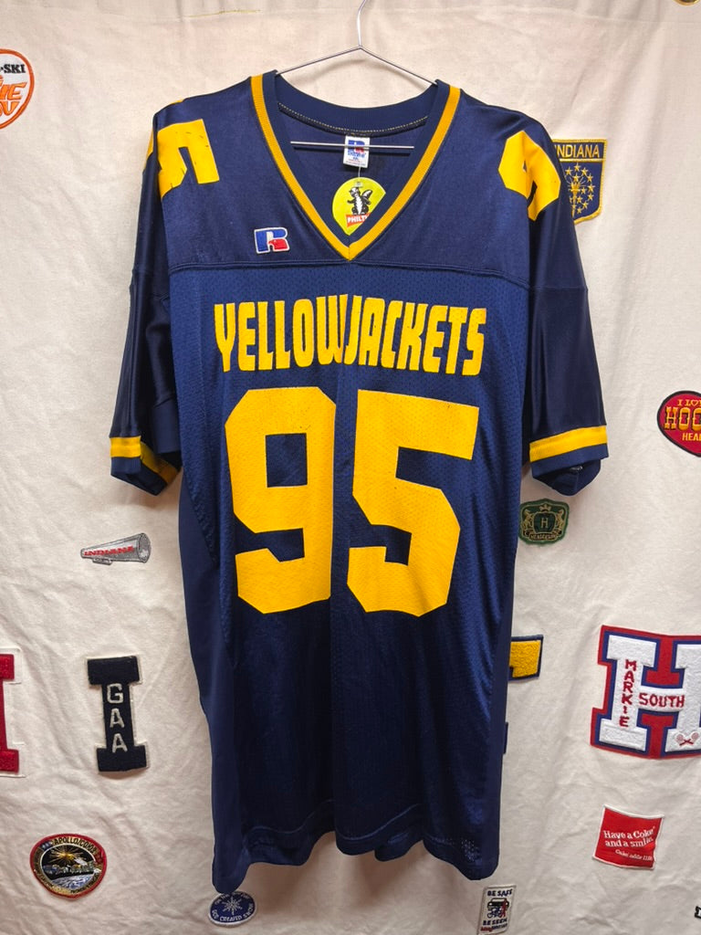 Vintage Georgia Tech Yellow Jackets Football Jersey 90's Russell USA 95 XXL