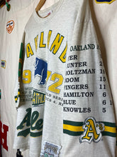 Load image into Gallery viewer, Vintage Oakland Athletics AOP 3/4 Length Sleeve T-Shirt: L
