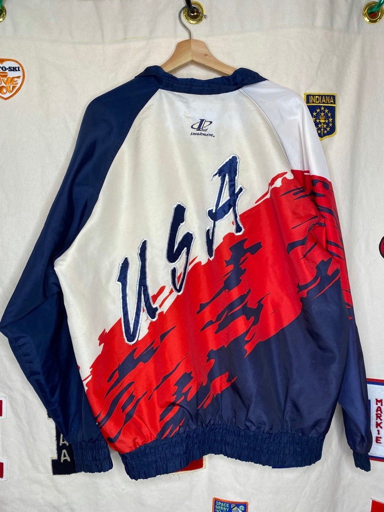 Vintage Atlanta 1996 Olympics Budweiser Splash Windbreaker Jacket: Large