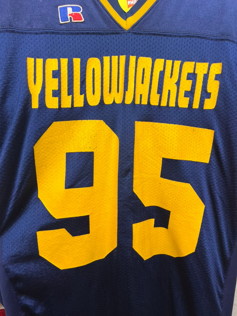 Vintage Georgia Tech Yellow Jackets Football Jersey 90's Russell USA 95 XXL