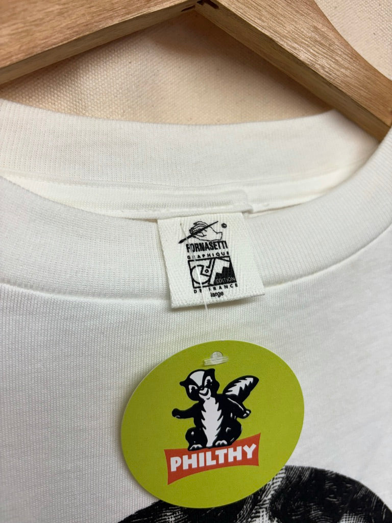 Vintage Fornasetti Art Face Designer Plate T-Shirt: L