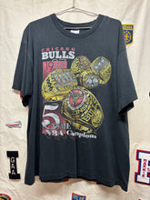 Load image into Gallery viewer, Vtg Chicago Bulls 5 Rings T-Shirt: XXL
