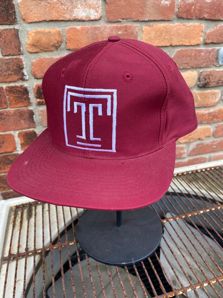 Vintage Temple College Snapback Hat