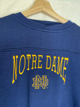 Load image into Gallery viewer, Vintage Notre Dame Emboridered Crewneck Sweatshirt Midwest Embroidery: Youth XL
