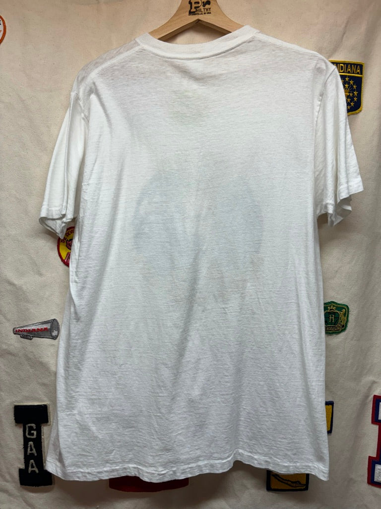 Vintage Claude Funston Zippy the Pinhead Comic Slick and Sleazy "Wheres the party?" T-Shirt: Large