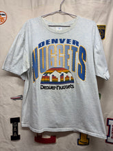 Load image into Gallery viewer, Vintage Denver Nuggets Rainbow Logo NBA T-Shirt: XL
