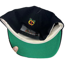 Load image into Gallery viewer, Vtg Chicago Blackhawks NHL American Needle Black Script Wool Snapback Hat

