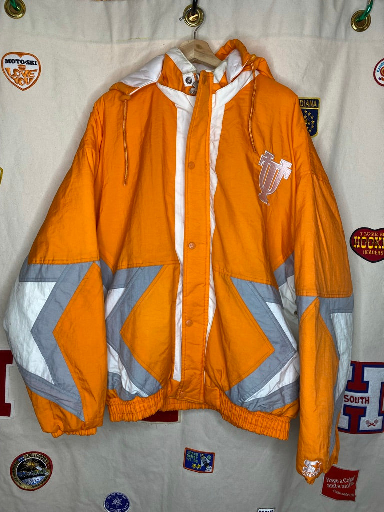 VTG Univ Of Tennessee Volunteers Starter Puffer Jacket 2024 W/Detach Hood XL