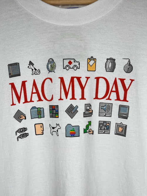 Vintage Apple Mac My Day Shirt: XXL